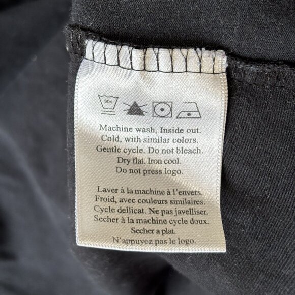 VTG 2003 Harley Davidson Black Long Sleeve T-shirt V-neck Top Womens S Biker USA - Picture 9 of 11